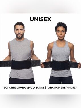 Copper Fit Elite Back Pro - Adjustable Lumbar Support Belt - Black - unisex